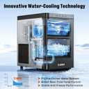 2-in-1 Nugget Ice Maker & Water Countertop, 33Lbs/Day, Chewable Pellet