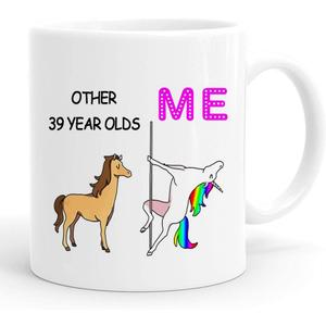Funny 39th Birthday Gifts for Women ,39th Birthday Gift, 39th Birthday Mug, 1983 39 Year Old Birthday Gifts, Happy 39th Birthday Gag Mugs for Her, Friend, Mom, Sister, Wife, Coworker, 11 Ounces (Me)