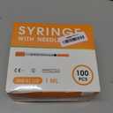100 Pack 1ml Syringes with Needle-30Ga 5/16 Inch, Individually Sealed Packaging