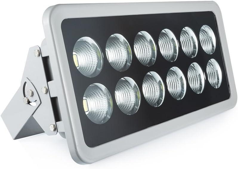600W LED Flood Light Super Long Distance Bright Daylight White LED Security Flood Lights,Waterproof IP66 for Parking Lot, Garden, Football Basketball Court
