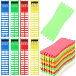 18 Pcs Fishing Hook Organizer Set 8 Multicolored Fishing Leader Holder and 10 Foam Line Holder Organizer
