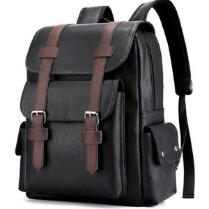 Farcauo Laptop Backpack for Women Men College Computer Backpack for Women Large Leather Work Backpack Black Teacher Business Back Pack travel backpack Carry on Flight Approved