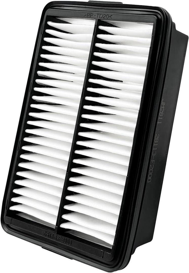 Capume Engine Air Filter JM2811 Fits for 2017-20 Elantra, 2018-20 Elantra GT, 2018-23 Kona, 2019-21 Veloster, 2020-24 Forte5, 2019-24 Forte, 2020-25 Soul, Replacement for 28113-F2000, CA12057 (9.33" x 6.29" x 2.08")