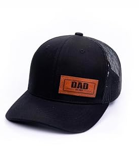 KOLWOVEN New Dad Hat Est 2025, First, Papa Trucker Baseball Cap, Ideal Birthday or Fathers Day Present (One Size, Grey)