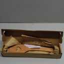 MFC 5-Piece Wooden Cooking Spoons - Kitchen Set from Natural Cherry Wood - Wooden Spoons for Cooking - Funny Utensil Set with Smiley Faces - Cooking Multipurpose Wood Utensils