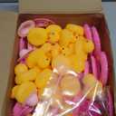 Sotiff 24 Sets Mini Rubber Ducks Bulk for Kids Children Cute Yellow Duck Toy Dashboard of Car Ornaments with Sunglasses Swim Ring Mini Hat Necklace Gift for Summer Birthday Party Favor (Sweet)
