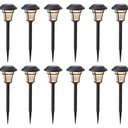 MAGGIFT 12 Pack Solar Pathway Lights Outdoor Solar Garden Lights for Patio, Yard, Driveway