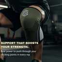 Knee Sleeves 7mm for Weightlifting, Squats, Fitness, Powerlifting, with Advanced 2025 Anti-Slip Design, Premium Neoprene, Constant Compression Brace, Gym Training Support - 1 PAIR - Men Women – DEVI (Green, Large)