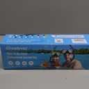 Greatever Dry Snorkel Set,Panoramic Wide View Anti-Fog Scuba Diving Mask,Professional Snorkeling Gear for Adults Kids (Large, Blue)