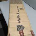 Avana Natural Fireplace Mantle - Handcrafted Wood, Mounted, 48 X 8 X 3 Inch - Grey