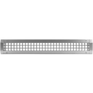 Repa Market 25" x 3" Inch Air Grille for Round Spiral Ducts - Adjustable Double Louvre Blade - Galvanized Ventilation Cover - Side Fit Round Surface Canal Ducting from 7" to 15.75" Inches