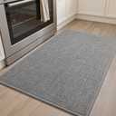 PADOOR Kitchen Mats for Floor-Anti Fatigue Kitchen Rugs Non Slip Washable Super Absorbent, Soft Durable Woven Kitchen Sink Rug Easy to Clean, Comfort Kitchen Floor Mat for Sink Laundry 17"x30" Grey