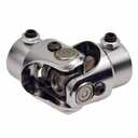 3/4" 36 Spline X 3/4" DD Steering Shaft U Joint Single Chrome Universal Joint Coupling, 3-1/4" Overall Length