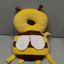 Baby Head Protector Backpack, Toddler Baby Head Protection Backpack with Baby Knee Pads Alarm Function for Walking & Crawling, Soft, Breathable and Wearing Safety Baby Head Protector - Yellow Bee