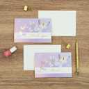 2 x Gooji 4x6 Purple Butterfly Thank You Cards Multipack with Envelopes Bulk 20-Pack Peel-and-Seal Envelopes, Birthday Party, Baby Shower, Bridal Shower, Weddings, Small Business