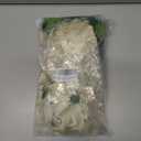 Yellow Christmas Artificial Poinsettia Flowers 8Pack Silk Yellow Poinsettias Artificial Bushes Christmas Flowers 5 Heads Floral Bouquet with Stem for Home Decor