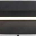 Ralbay 15.7 inch Modern LED Black Vanity Light 12W Frosted Aluminum for Bathroom Vanity Lighting Fixtures Natural White 4500K