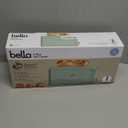 Bella 2 Slice Slim Toaster, Fits-anywhere Kitchenware, 6 Setting Shade Control with Reheat & Cancel Buttons, Fits Sourdough, 10 Long Slot, Anti Jam & Auto Shutoff, 900 Watt, Seaglass