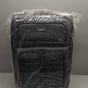 U.S. Traveler Anzio Softside Expandable Spinner Luggage, Dark Grey, Checked-Medium 26-Inch