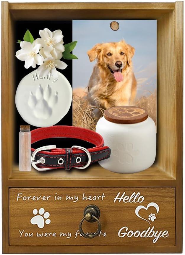 Pet Memorial Shadow Box 9.25x13 Memorial Gift Frame Pet Urn for Dogs & Cats Remembrance Memory Keepsake