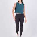  Women's Dry Fit Crop Summer Tank Top - Gym Yoga Workout Sports Tee, Size S