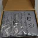 Amazon Basics Lightweight Super Soft Comfortable Brushed Microfiber 4 Piece Bed Sheet Set with 14-Inch Deep Pockets, Queen, Dark Gray, Solid