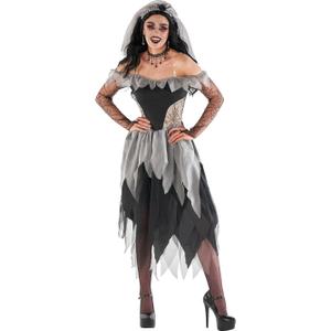 Morph Corpse Bride Costume for Women, Zombie Bride Costume Women, Womens Halloween Costumes. Size XL