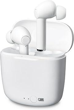 iLive Electronics Truly Wire-Free Bluetooth Earbuds, Sweatproof Design, Charging Case, Includes 3 Set of Ear Tips, White (IAEBT300W)