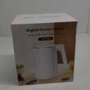 Electric Kettle 1.0L 1200W, 7 Temp Settings, 4H Keep-Warm, Fast-Boil Stainless Steel Electric Tea Kettle, 120V Water Boiler with Auto-Shut Off, Cool Touch PP Exterior for Home Office, White