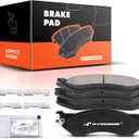 Front Ceramic Brake Pads Set Compatible with Ford F-150 1999-2003, F-250 1997-1999, F-250 HD 1997, Expedition 1997-2002 & Dodge Ram 1500 2000-2001 & Lincoln Navigator 4-Pack