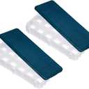 PATIKIL 12 Compartment Paint Palette, 2 Pack Plastic & Rubber Art Supplies Storage Organizer for Watercolor, Gouache, Oil Paint Art