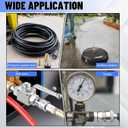 Pressure Washer Quick Connect 3/8 Inch,Stainless Steel Male and Female 3/8" NPT Thread Quick Connect Hose Fittings Adapter, 8 Pieces
