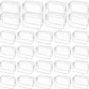 28 Pack Clear Cosmetic Bags Makeup Bags Bulk, Portable Waterproof Travel Toiletry Bag Organizer Plastic Toiletry Carry Pouch with Zipper, for Travel Women Men Bathroom Organizing, 7.1"x 4.7"x 2.4"