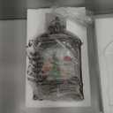 Christmas Snow Globe Lantern Water Glittering Santa Claus & Pups with Music & Timer, USB Lined/Battery Operated Lighted Lantern for Christmas Festival Decoration Gifts, 10.1'' Santa Claus & Pups