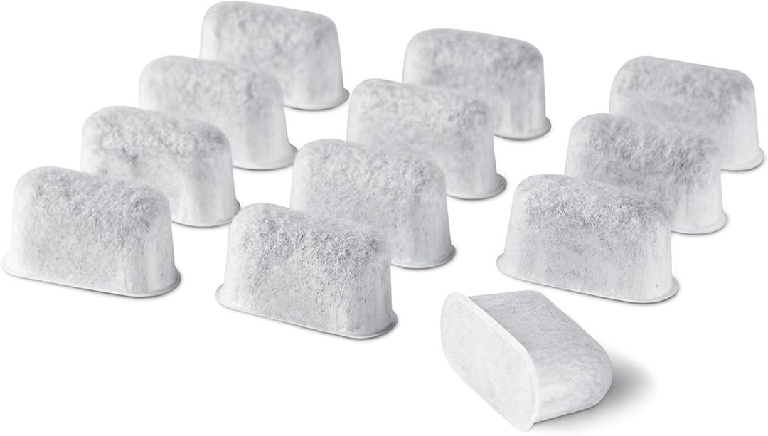 12-Pack Replacement Charcoal Water Filters for Use with Cuisinart coffee machines