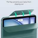 ESR for iPad Air 11 Inch Case M4/M3/M2 (2026/2025/2024), iPad Air 5th/4th Gen Case (2022/2020) 10.9 Inch with Pencil Holder, Removable Magnetic Cover, Vertical Stand, Rebound 360 Series, Green