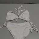 ATENGNES Women's 2 Piece Swimsuit Halter String Bikini Adjustable Bathing Suit Size M