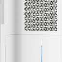 2500 Sq.Ft Dehumidifier for Basement with Drain Hose, Glowells 34 Pints Dehumidifiers for Home, Bathroom, Bedroom Large Room, RV, Three Modes, Quiet with Smart Compressor, Dry Clothes, 24H Timer