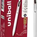 Uniball One Gel Pen 12 Pack; 0.38mm Ultra Micro Black Pens; Gel Ink Pens | Office Supplies Sold by Uniball are Pens; Ballpoint Pen; Colored Pens; Gel Pens; Fine Point; Smooth Writing Pens (White)