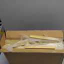 Cylinder Stands for Parties & Plants,2pcs Gold Square Wedding Flower Pedestal Stands for Centerpieces, 15.7 inch