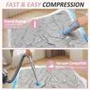 Cozy Essential Vacuum Storage Bags, 80% Compression Vacuum Seal Space Saver Plastic Packaging Bags for Clothes, Blankets, Pillow, Bedding, Comforters, Sealer Clothing Storage,6 XXL Jumbo