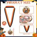 Kenning 20 Pcs Pumpkin Scarecrow Thanksgiving Award Medals, 2" Metal Medals with Neck Ribbon for Harvest Festival Award Trophy for Home School Party Favors Holiday Event Decor Supplies