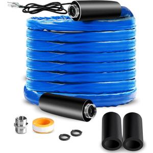 60 FT Upgraded RV Heated Water Hose with Storage Bag 5/8 Inch Inner Diameter with Energy Saving Thermostat Withstand Temperatures Down to -40F for RV/Camper/Home/Garden