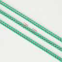 YOUBEIYEE 9.8 Feet Gold Plated Brass Chains Bulk Bluish Green Enamel Arrow Cable Jewelry Chain with Jump Rings and Lobster Clasps