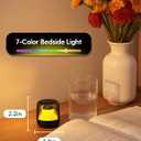 Babelio Pocket Glow White Noise Sound Machine - Upgraded 7 Color Night Lights, 20 Non-Looping Sounds, Timer & Memory Function, Portable for Adults & Babies, Black