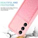 MOWIME Compatible with Samsung Galaxy S23 Plus Case with Card Holder, Cheetah Print Shockproof Soft TPU Protective Case Women Girls, Anti Scratch Wallet Case for Galaxy S23 Plus 6.6 Inch, Pink