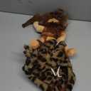 DELIFUR Dog Halloween Costume Funny Dog Cowboy Riding Costume Pet Costume Cat Suit Cowboy Rider Style for Small Medium Large Dogs (Primitive Man, Large)