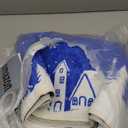 Dunzy Christmas Rug 5 x 7 ft Blue Snowflakes Merry Christmas Area Washable Rug Winter Village Xmas Non Slip Soft Indoor Decor for Kitchen Entryway Bathroom Bedroom Laundry Room