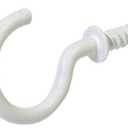 Hillman 35252 Cup Hooks, 1-1/4-Inch, White, 30-Pack