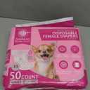 American Kennel Club Female Dog Wrap, Disposable Diapers with Wetness Indicator (XS (9–16 in), 50, Count)